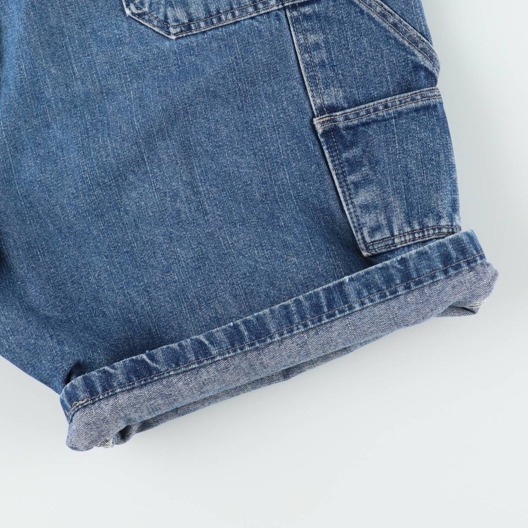 Wrangler denim painter shorts, men's size W37 (approx.) cotton blue type Vintage Second Hand
