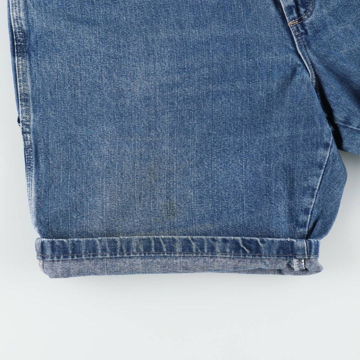 Wrangler denim painter shorts, men's size W37 (approx.) cotton blue type Vintage Second Hand
