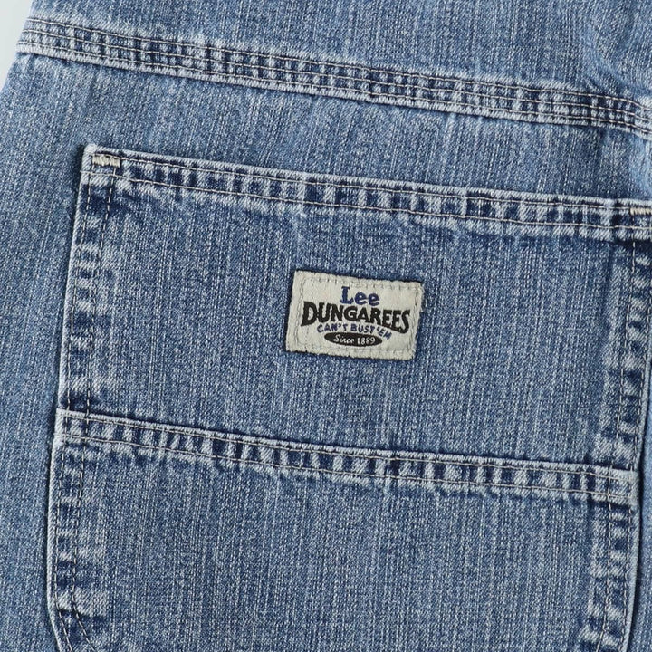 Lee denim painter shorts, men's size W36 (approx.) cotton blue type Vintage Second Hand