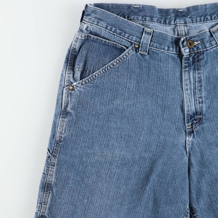 Lee denim painter shorts, men's size W36 (approx.) cotton blue type Vintage Second Hand