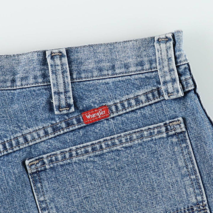 Wrangler denim painter shorts, men's size W36 (approx.) cotton blue type Vintage Second Hand