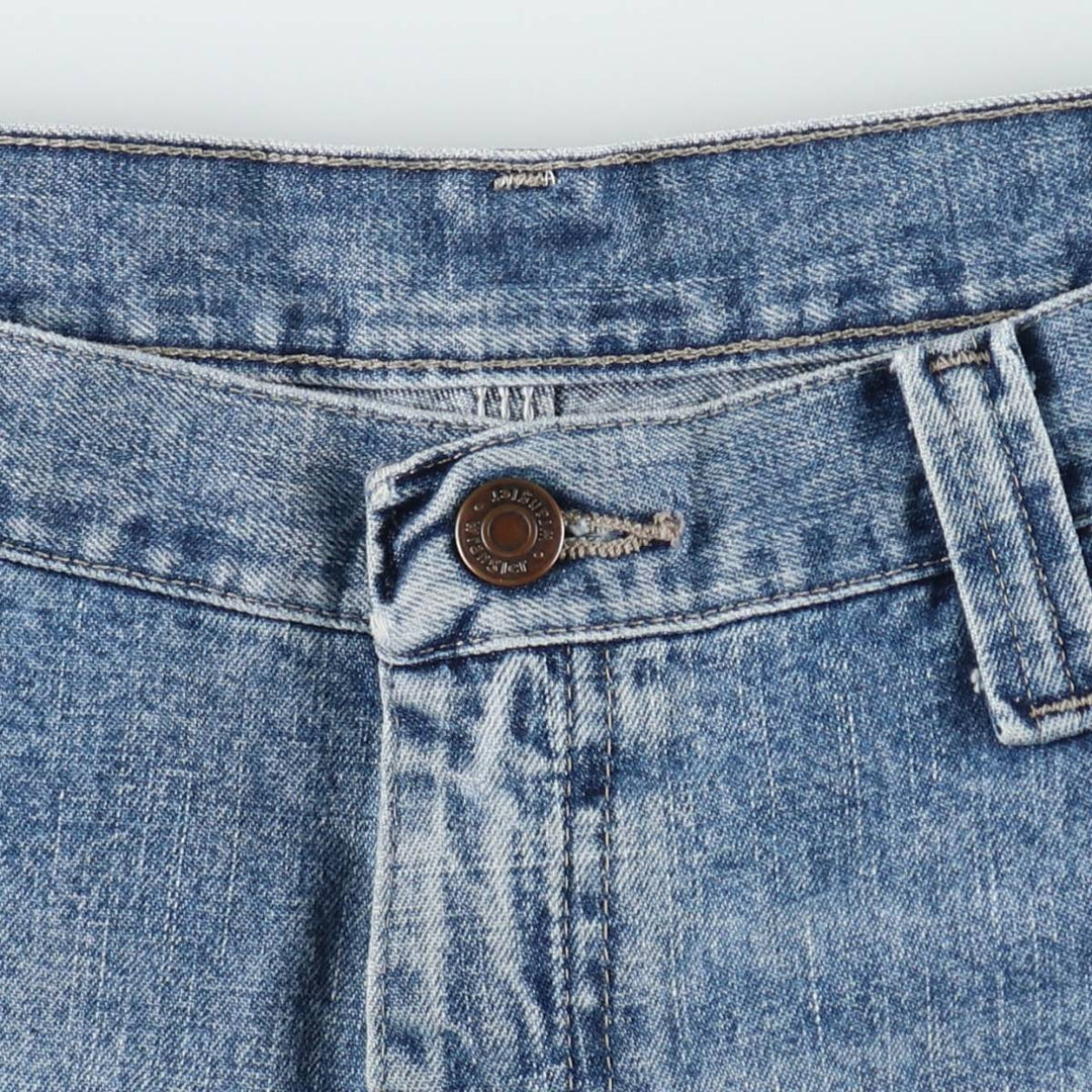 Wrangler denim painter shorts, men's size W36 (approx.) cotton blue type Vintage Second Hand
