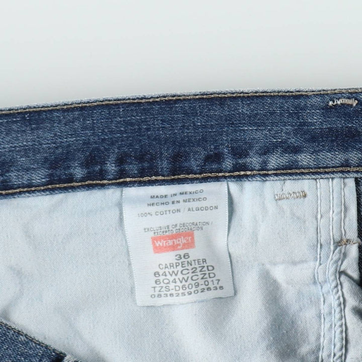 Wrangler denim painter shorts, men's size W36 (approx.) cotton blue type Vintage Second Hand