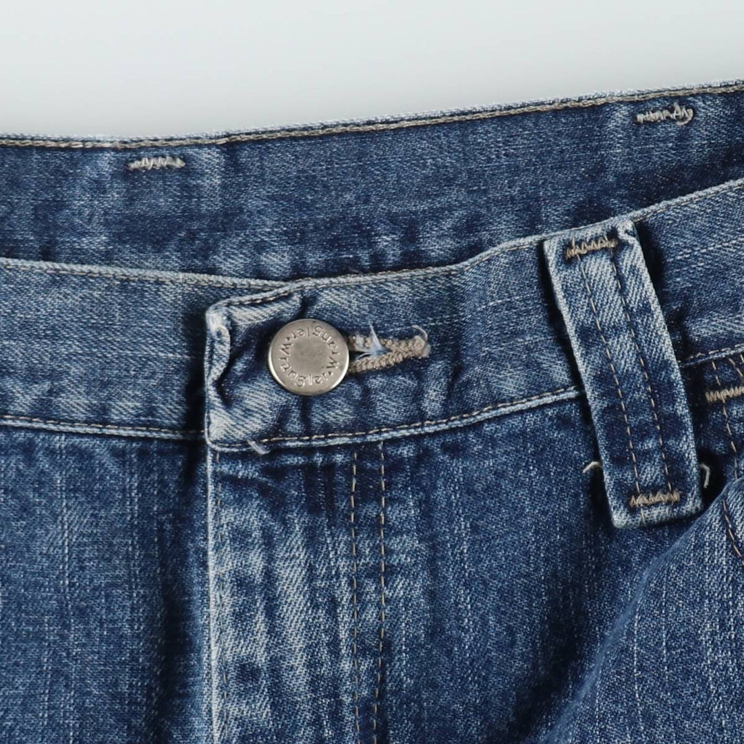 Wrangler denim painter shorts, men's size W36 (approx.) cotton blue type Vintage Second Hand