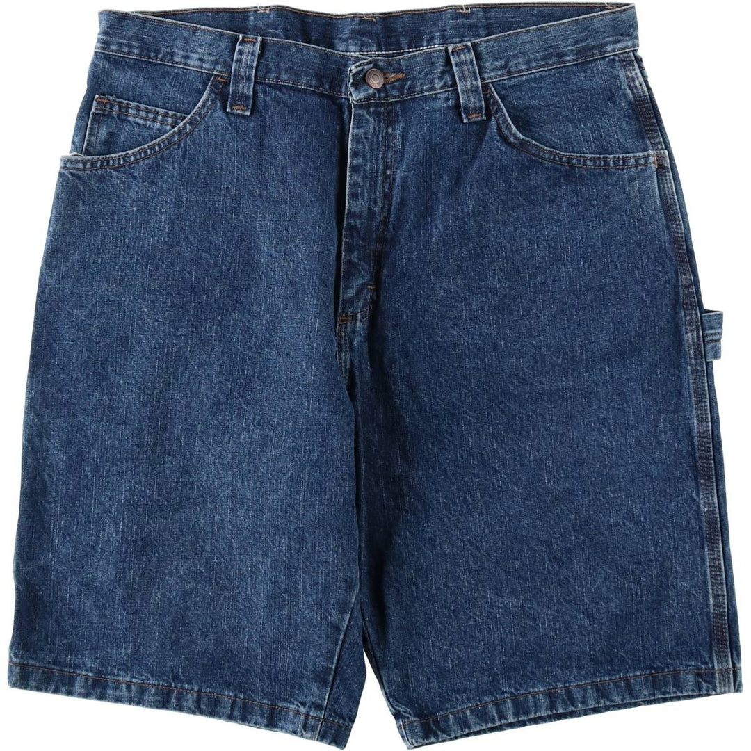 Wrangler Denim Painter Shorts, Shorts, Men's, W36 equivalent cotton blue type Vintage Second Hand