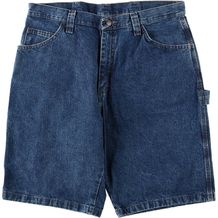 Wrangler Denim Painter Shorts, Shorts, Men's, W36 equivalent cotton blue type Vintage Second Hand