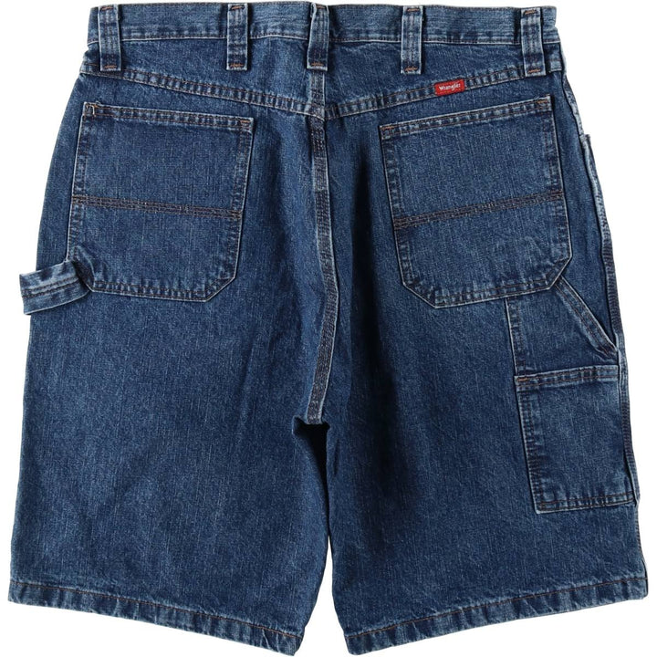 Wrangler Denim Painter Shorts, Shorts, Men's, W36 equivalent cotton blue type Vintage Second Hand