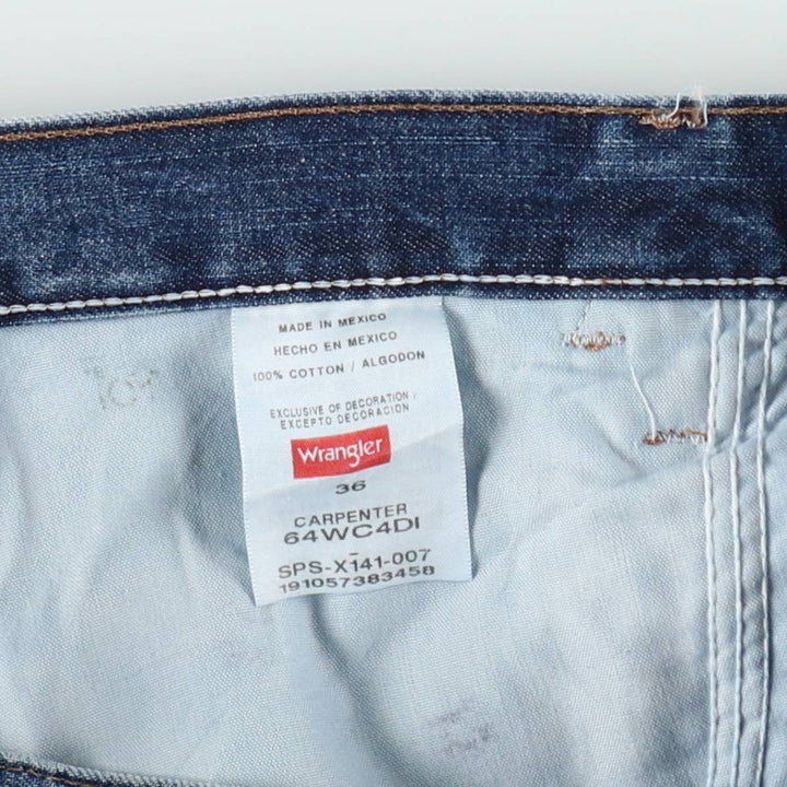 Wrangler Denim Painter Shorts, Shorts, Men's, W36 equivalent cotton blue type Vintage Second Hand