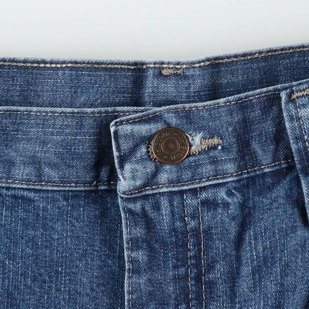 Wrangler denim painter shorts, men's size W33 (approx.) cotton blue type Vintage Second Hand