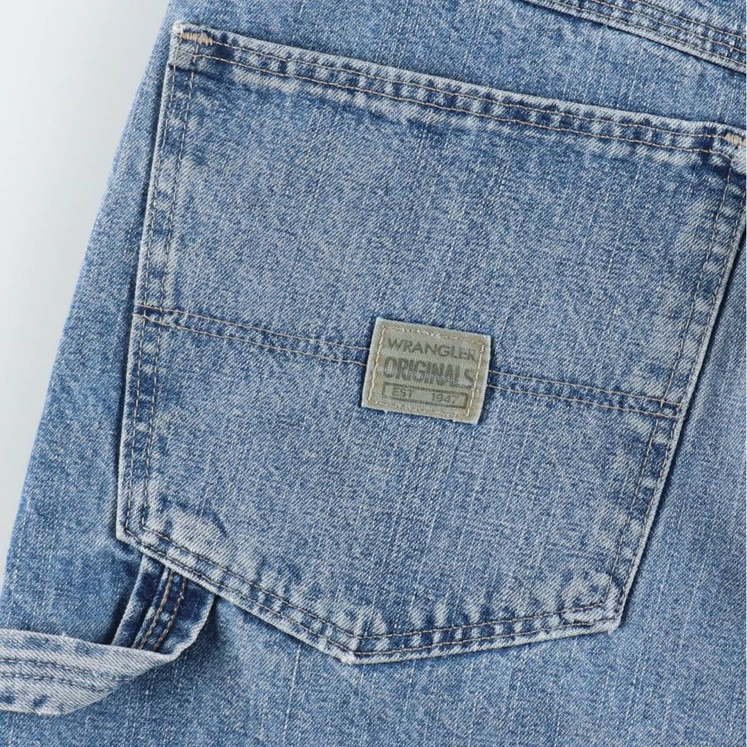 2000'S Wrangler CARPENTER Denim Painter Shorts, Men's W35 (approx.) cotton blue type Vintage Second Hand