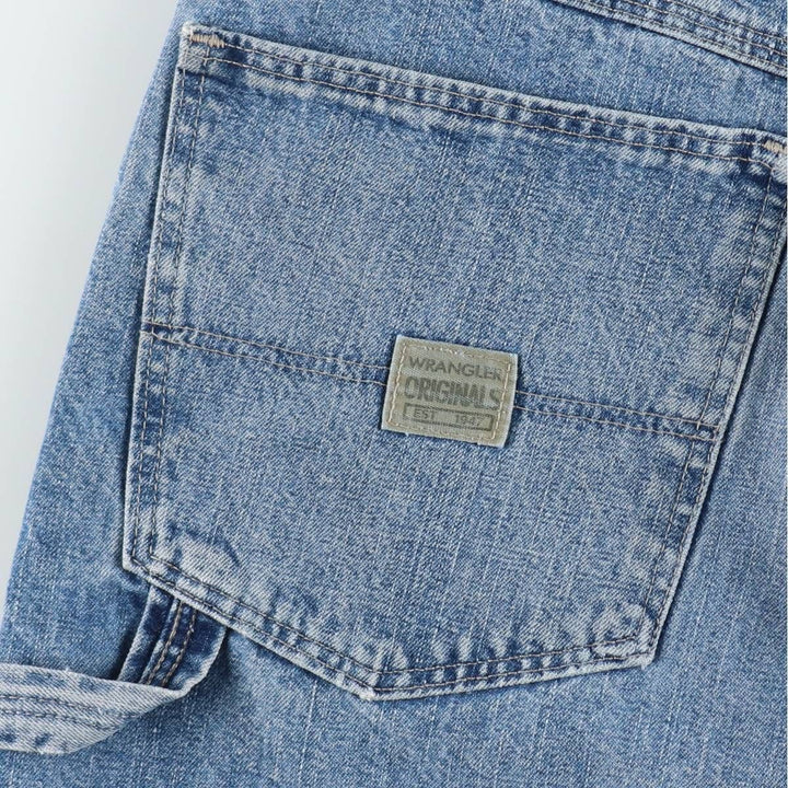 2000'S Wrangler CARPENTER Denim Painter Shorts, Men's W35 (approx.) cotton blue type Vintage Second Hand
