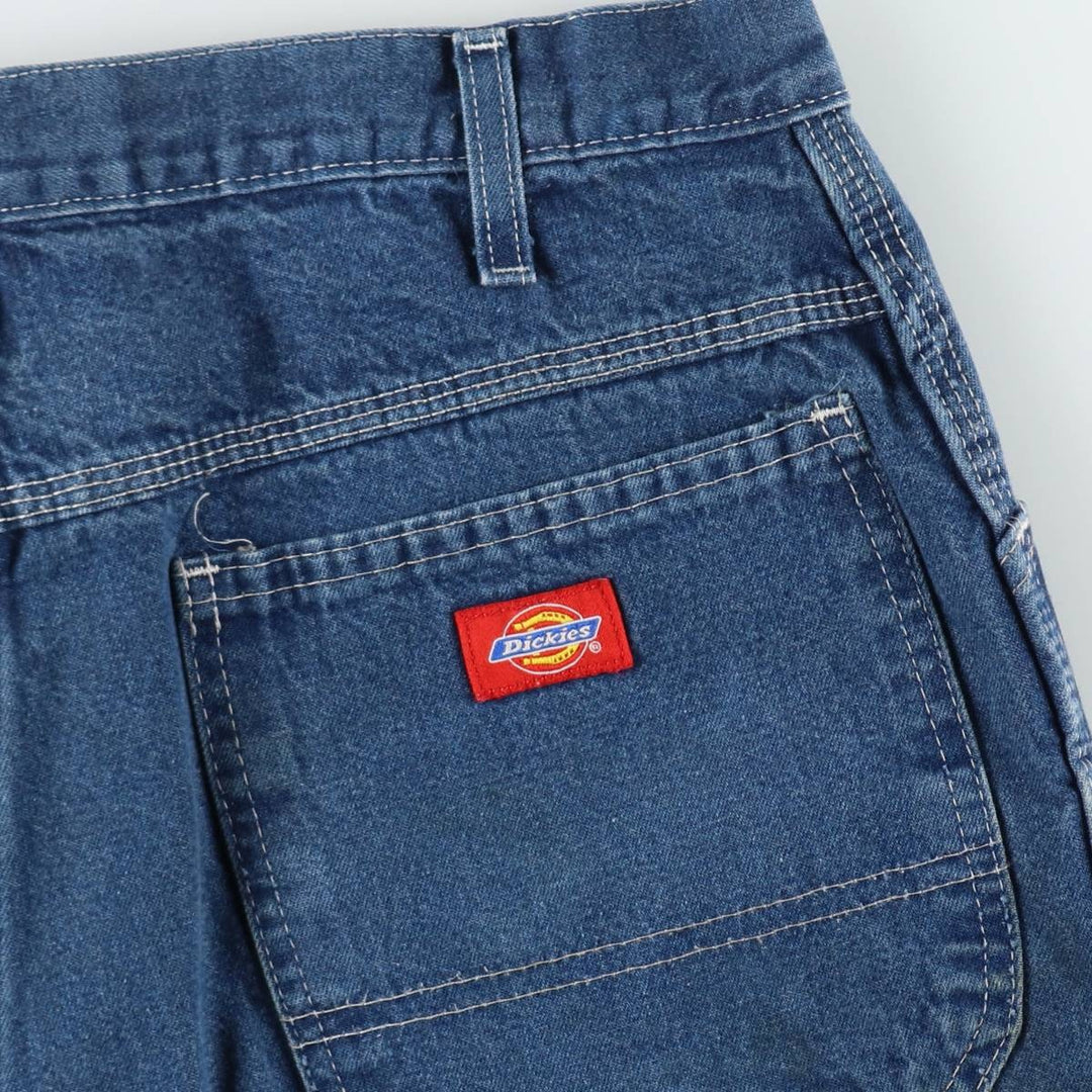 Dickies denim painter shorts, short pants, men's size w33 unclear blue type Vintage Second Hand
