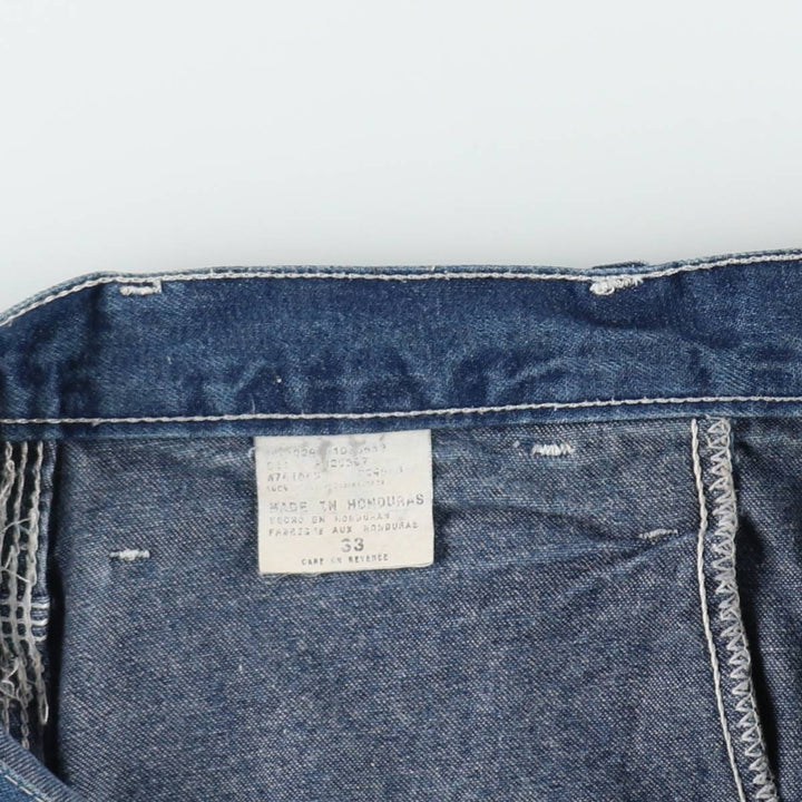 Dickies denim painter shorts, short pants, men's size w33 unclear blue type Vintage Second Hand