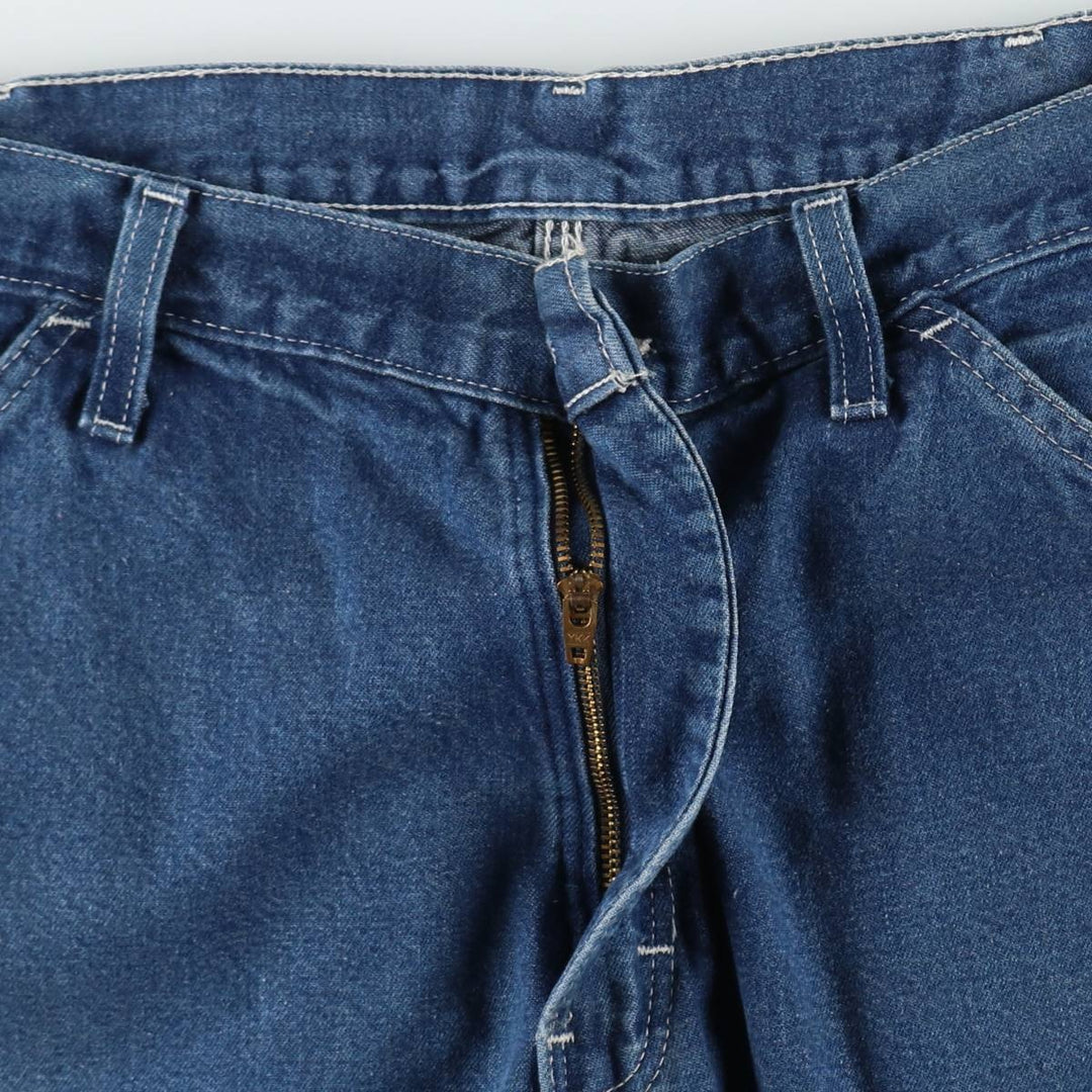 Dickies denim painter shorts, short pants, men's size w33 unclear blue type Vintage Second Hand