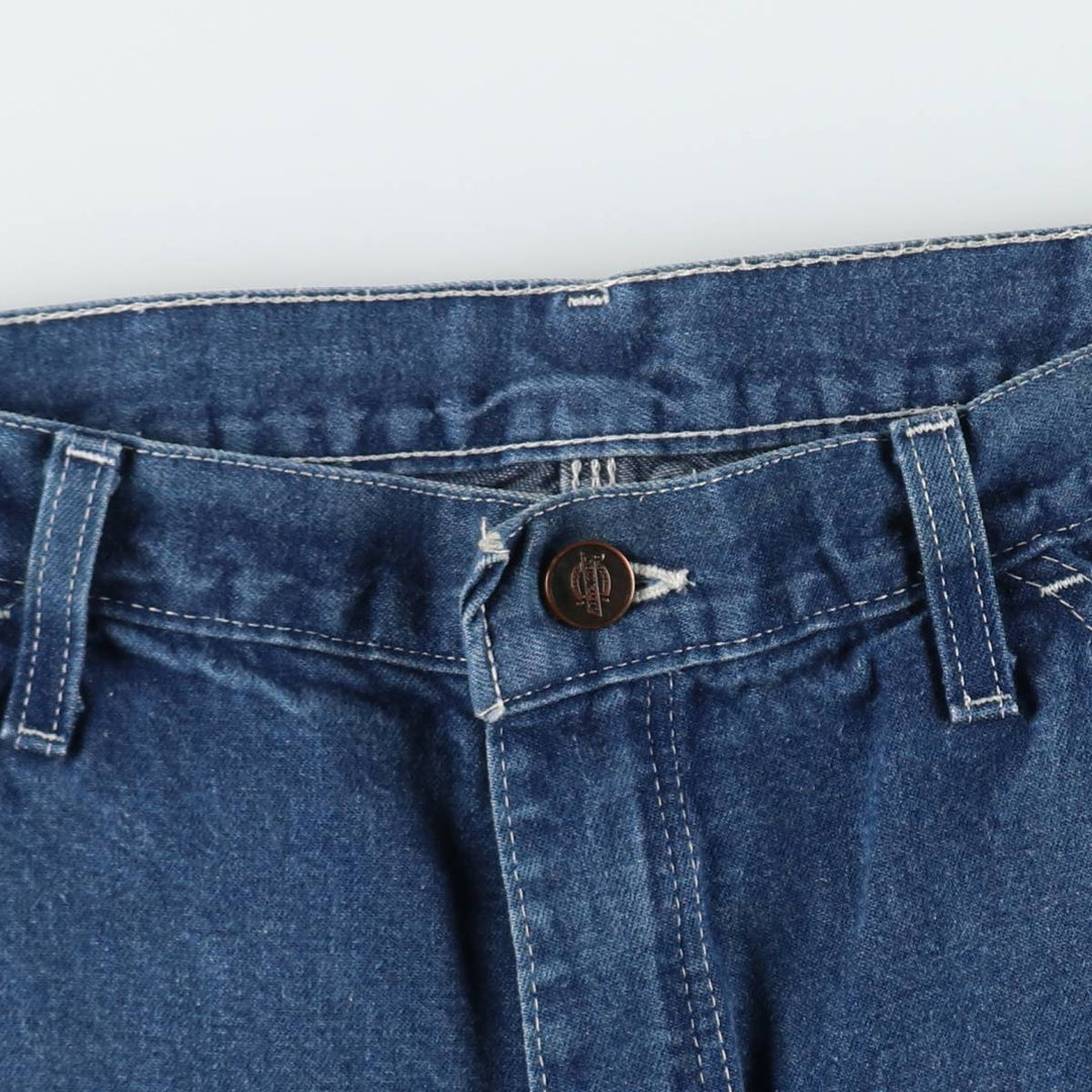 Dickies denim painter shorts, short pants, men's size w33 unclear blue type Vintage Second Hand