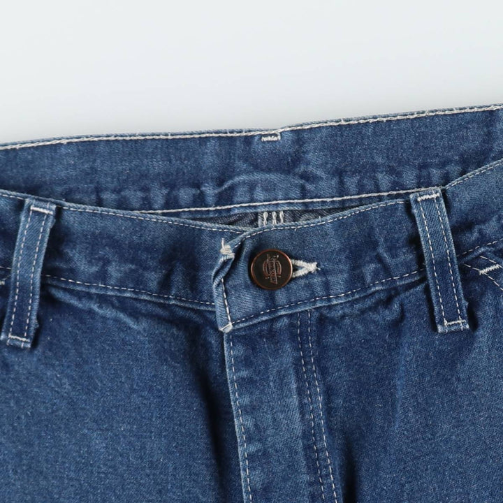Dickies denim painter shorts, short pants, men's size w33 unclear blue type Vintage Second Hand