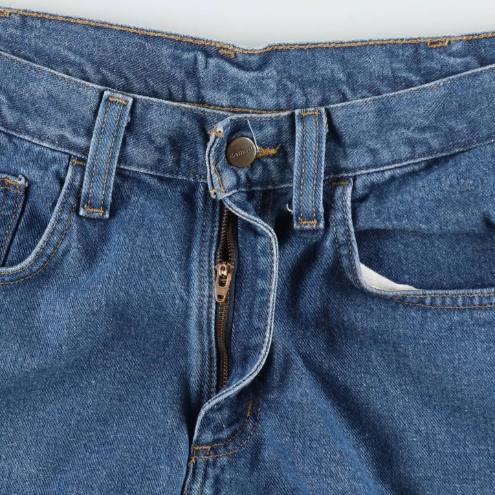 Carhartt denim shorts, men's size W35 (approx.) cotton blue type Vintage Second Hand