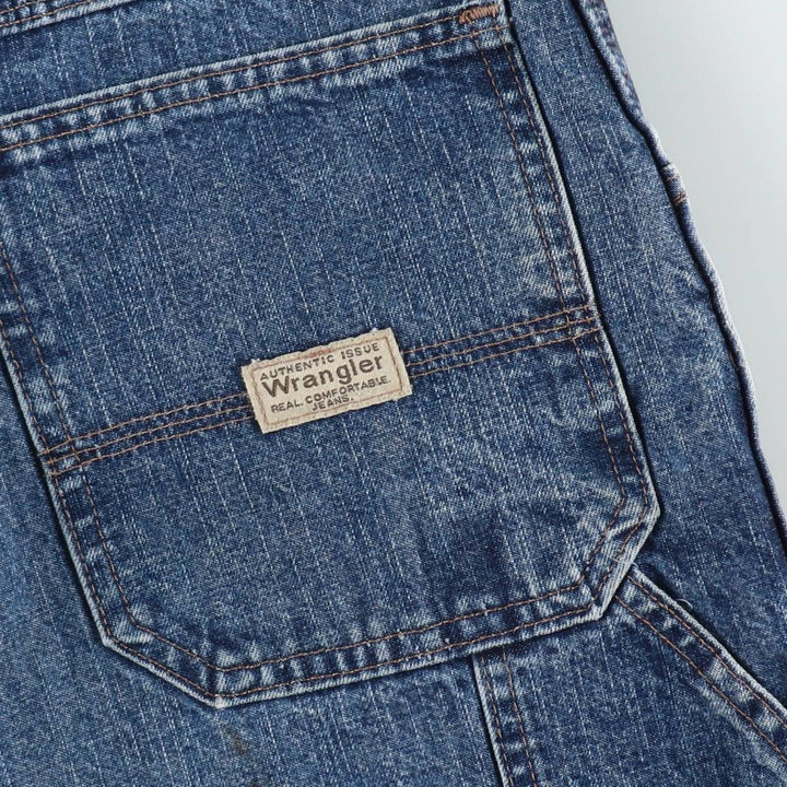 2000'S Wrangler CARPENTER denim painter shorts, men's size W34 (approx.) cotton blue type Vintage Second Hand