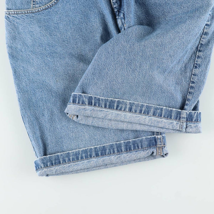 90'S Guess Jeans denim shorts, half pants, made in USA, men's size W34 equivalent, vintage. cotton blue type Vintage Second Hand