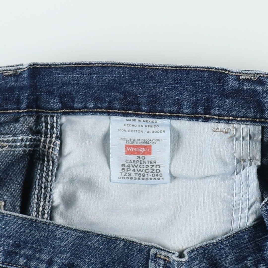 2000'S Wrangler CARPENTER Denim Painter Shorts, Men's W30 (approx.) cotton blue type Vintage Second Hand