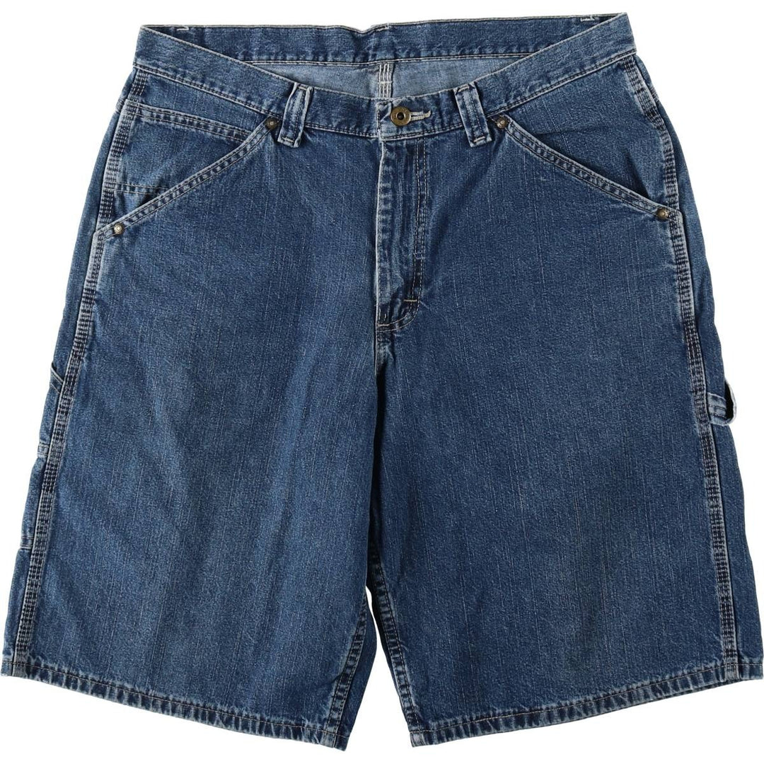 Lee DUNGAREES Denim Painter Shorts, Men's W35 (approx.) cotton blue type Vintage Second Hand