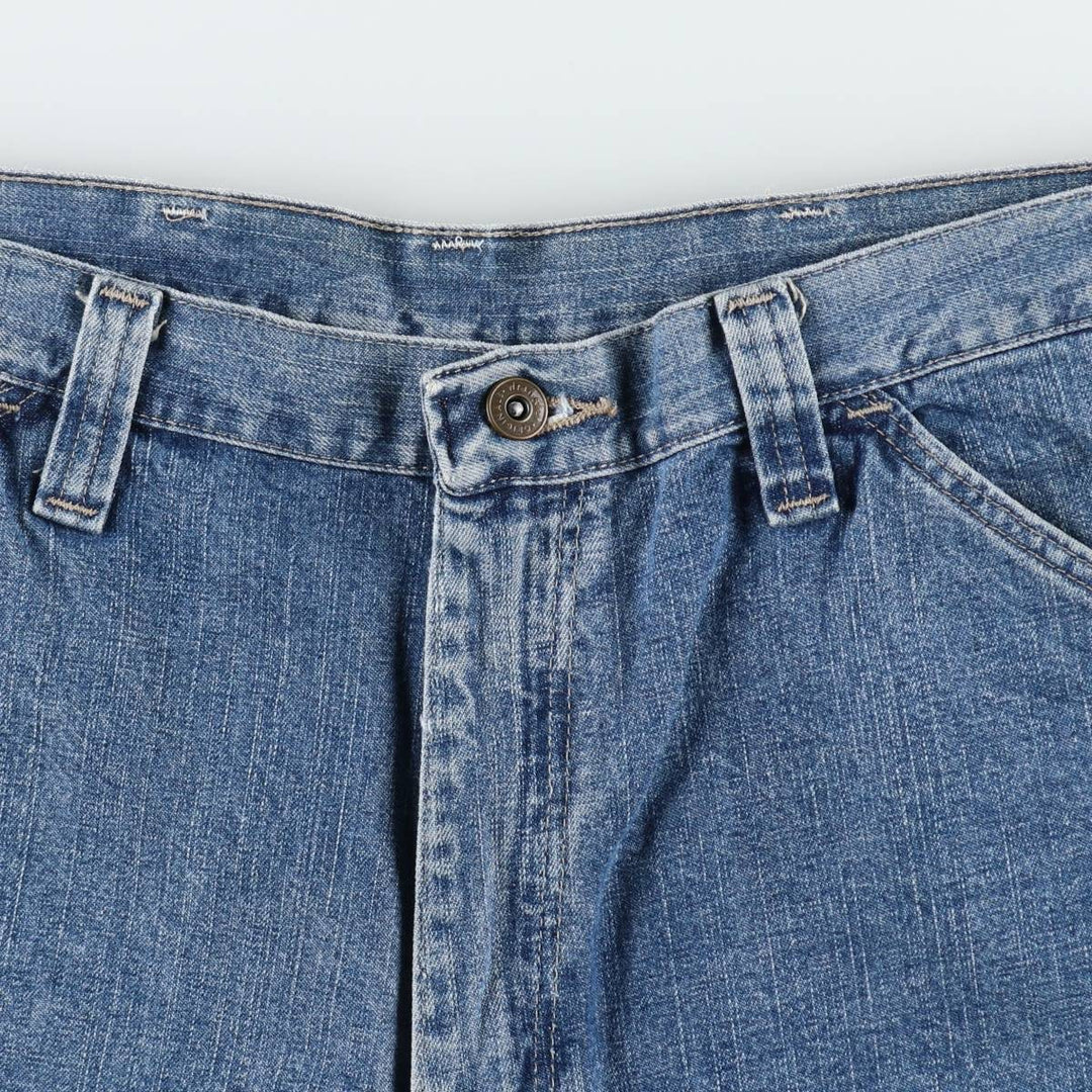 Wrangler denim painter shorts, men's size W36 (approx.) unclear blue type Vintage Second Hand