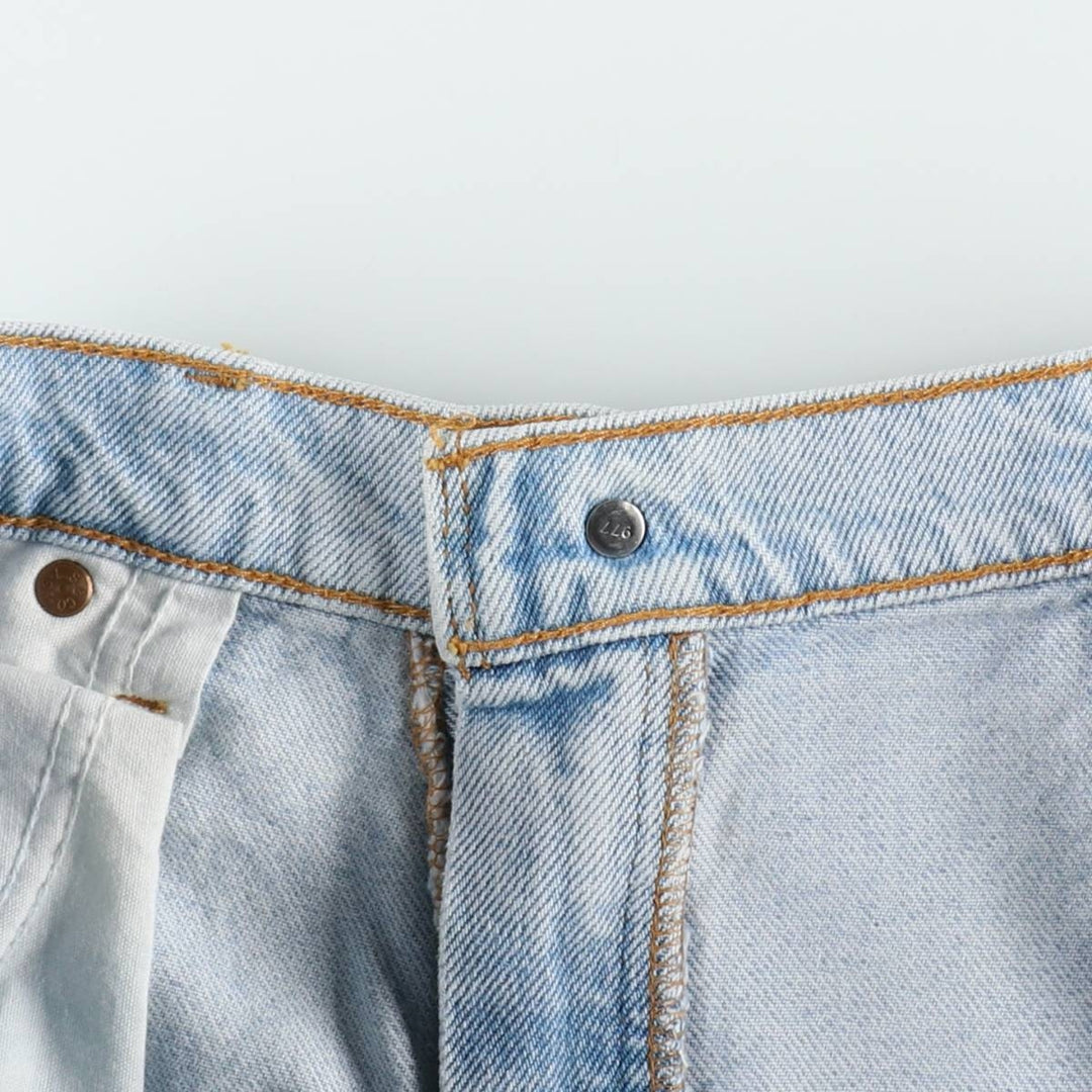 90'S Levi's 34550-1734 Relaxed Fit Orange Tab Denim Shorts, Men's W37 (approx.), Vintage cotton Blue type light blue Vintage Second Hand