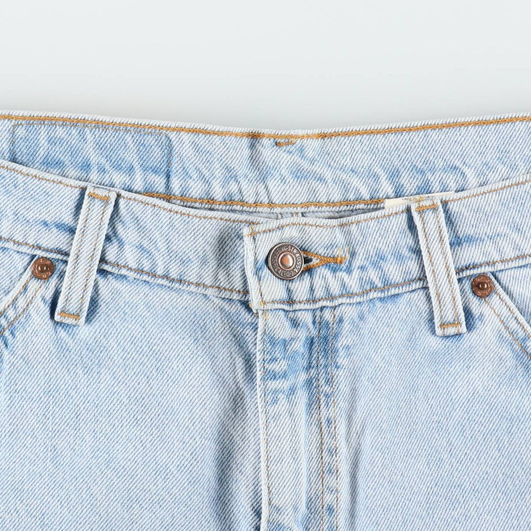 90'S Levi's 34550-1734 Relaxed Fit Orange Tab Denim Shorts, Men's W37 (approx.), Vintage cotton Blue type light blue Vintage Second Hand