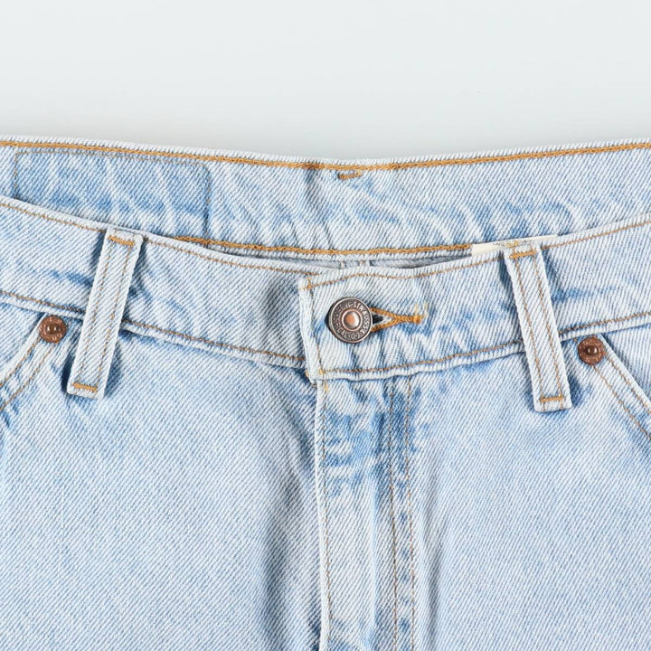 90'S Levi's 34550-1734 Relaxed Fit Orange Tab Denim Shorts, Men's W37 (approx.), Vintage cotton Blue type light blue Vintage Second Hand