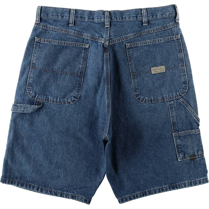 Wrangler denim painter shorts, men's size W36 (approx.) cotton blue type Vintage Second Hand