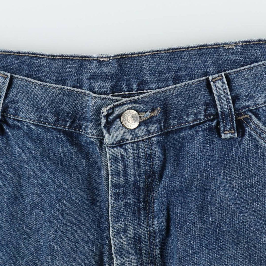 Wrangler denim painter shorts, men's size W36 (approx.) cotton blue type Vintage Second Hand