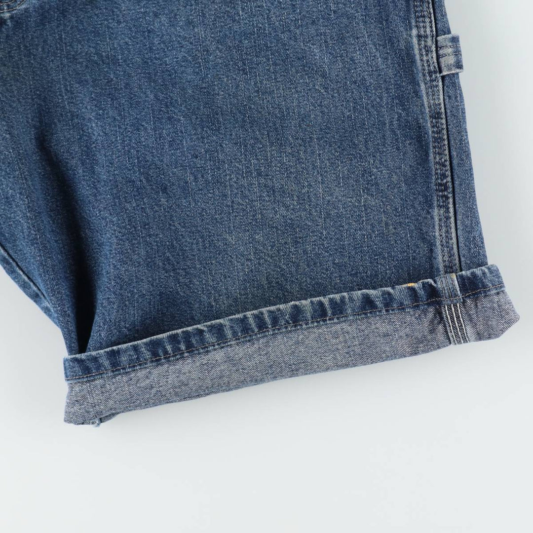 Wrangler denim painter shorts, men's size W36 (approx.) cotton blue type Vintage Second Hand