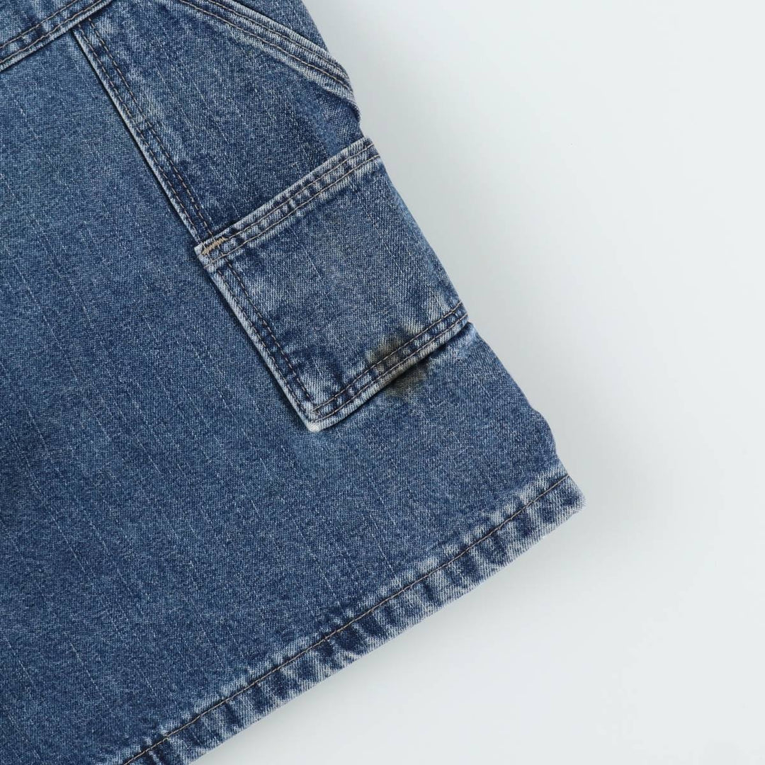 Wrangler denim painter shorts, men's size W36 (approx.) cotton blue type Vintage Second Hand
