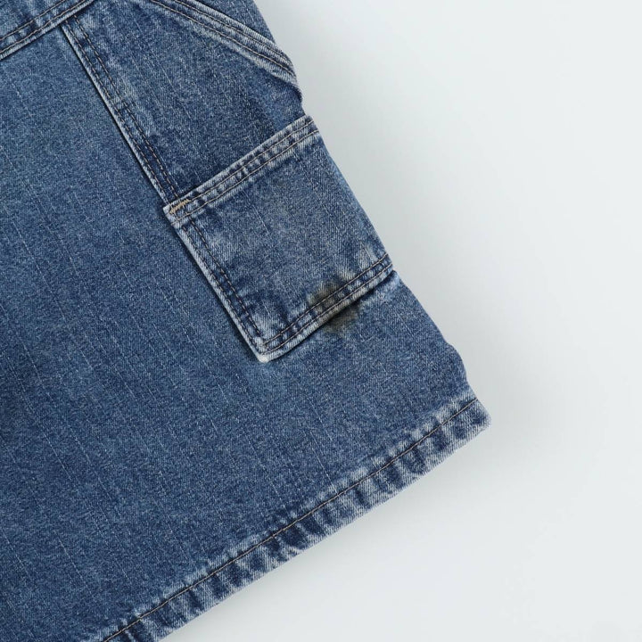 Wrangler denim painter shorts, men's size W36 (approx.) cotton blue type Vintage Second Hand