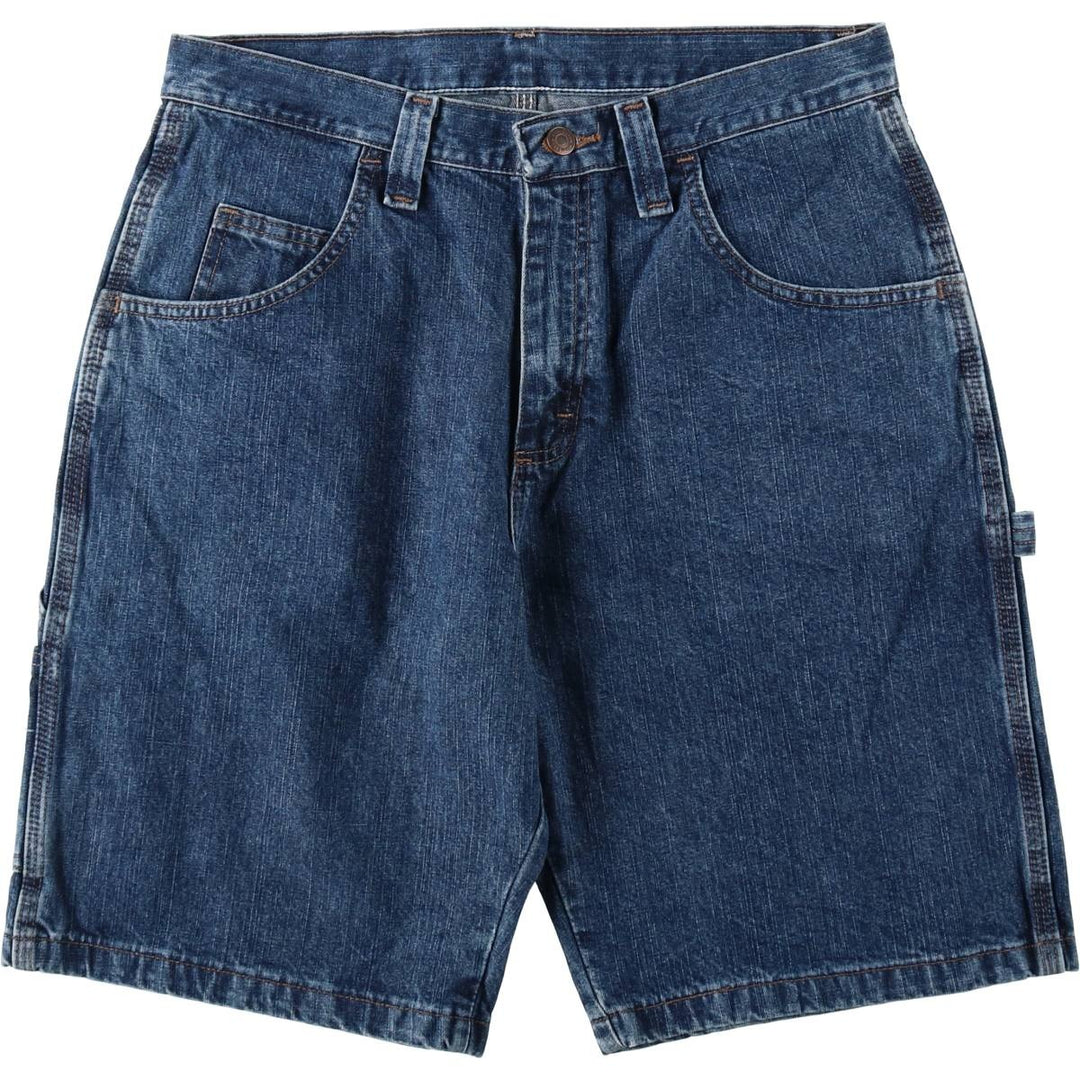 Wrangler CARPENTER Denim Painter Shorts, Shorts, Men's, W33 equivalent cotton blue type Vintage Second Hand