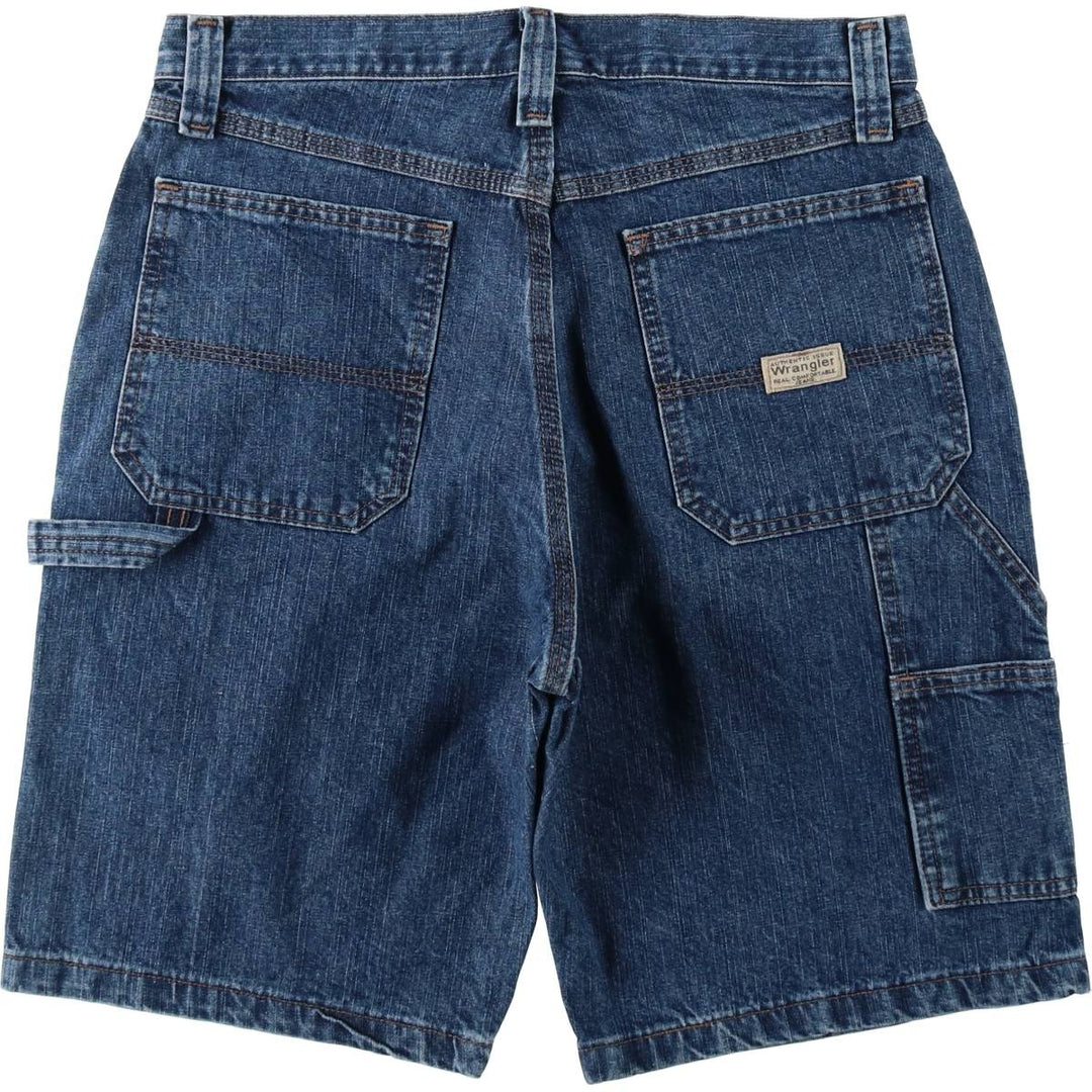 Wrangler CARPENTER Denim Painter Shorts, Shorts, Men's, W33 equivalent cotton blue type Vintage Second Hand