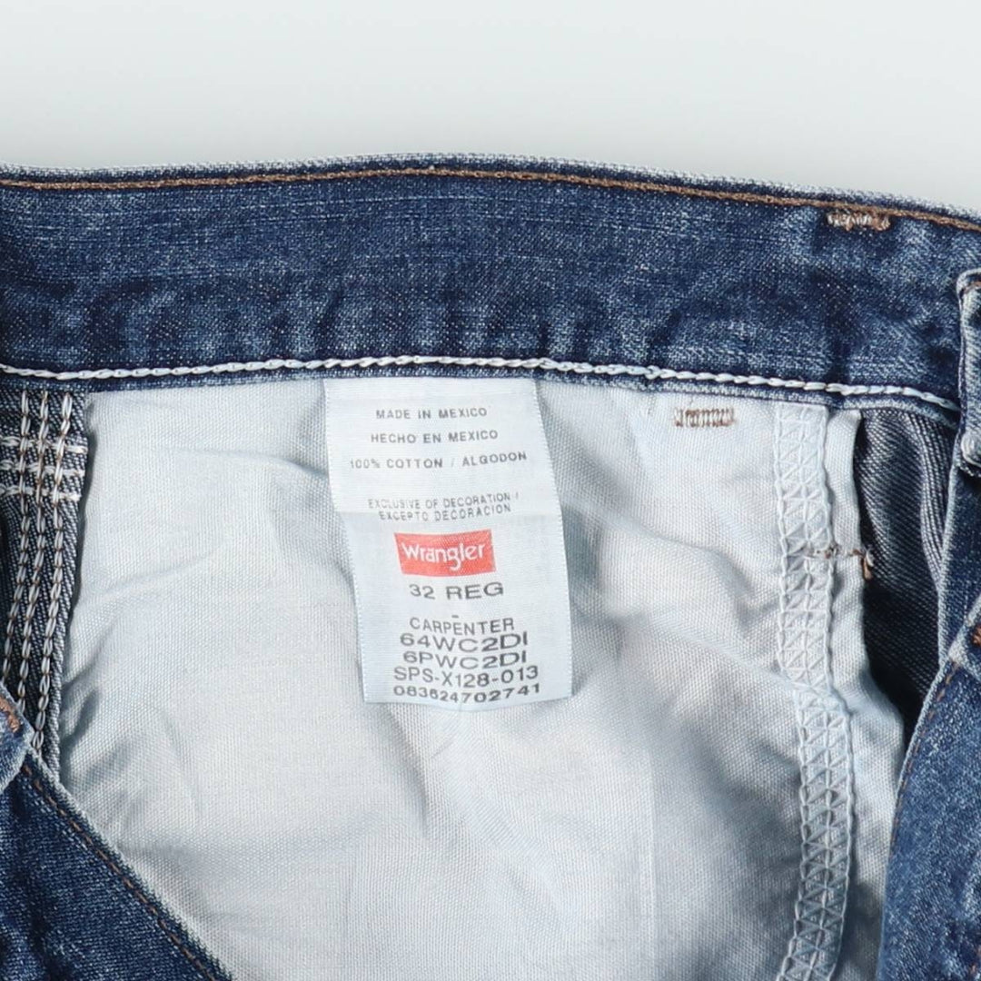 Wrangler CARPENTER Denim Painter Shorts, Shorts, Men's, W33 equivalent cotton blue type Vintage Second Hand