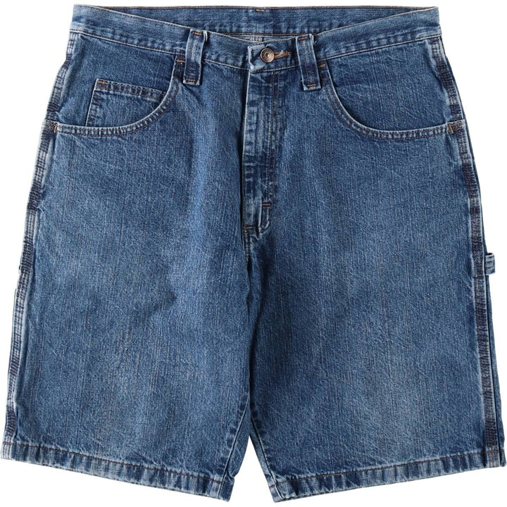 Wrangler Carpenter Denim Painter Shorts (Men's W34 equivalent) cotton blue type Vintage Second Hand