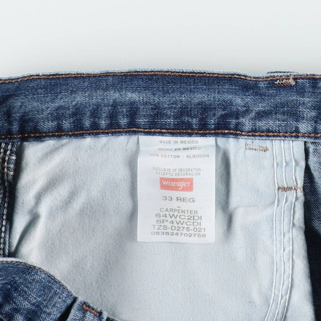 Wrangler Carpenter Denim Painter Shorts (Men's W34 equivalent) cotton blue type Vintage Second Hand