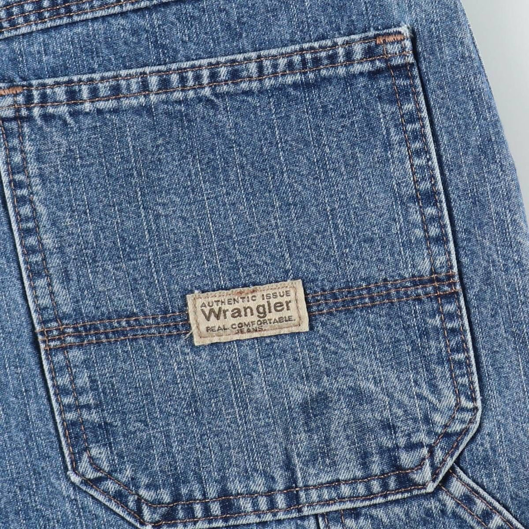 Wrangler Carpenter Denim Painter Shorts (Men's W34 equivalent) cotton blue type Vintage Second Hand