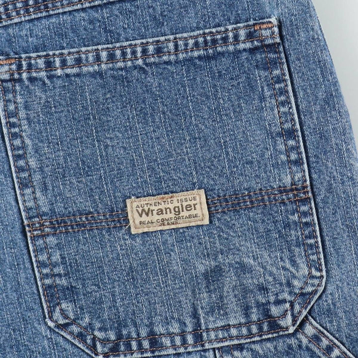 Wrangler Carpenter Denim Painter Shorts (Men's W34 equivalent) cotton blue type Vintage Second Hand