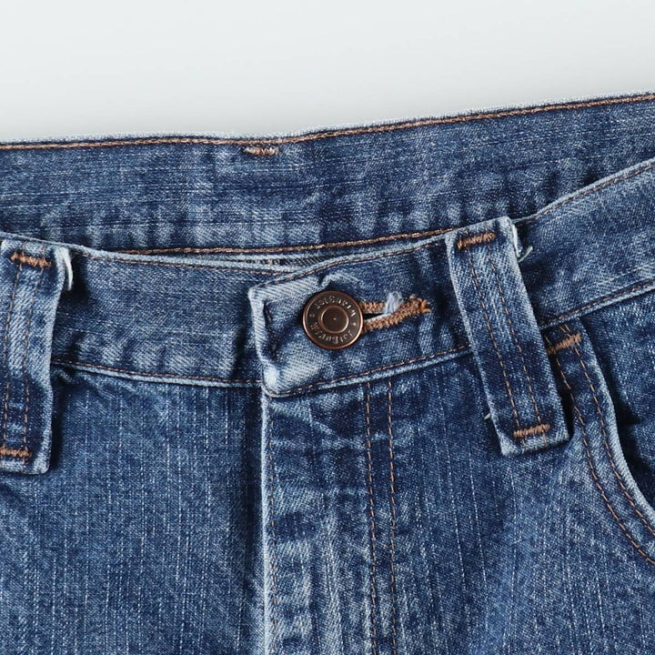 Wrangler Carpenter Denim Painter Shorts (Men's W34 equivalent) cotton blue type Vintage Second Hand