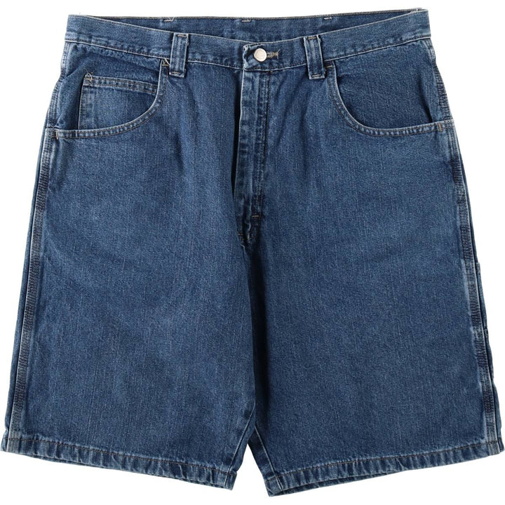 Wrangler denim painter shorts, men's size W37 (approx.) cotton blue type Vintage Second Hand
