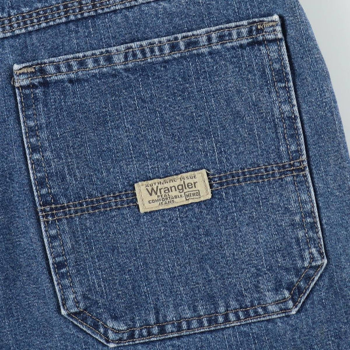 Wrangler denim painter shorts, men's size W37 (approx.) cotton blue type Vintage Second Hand