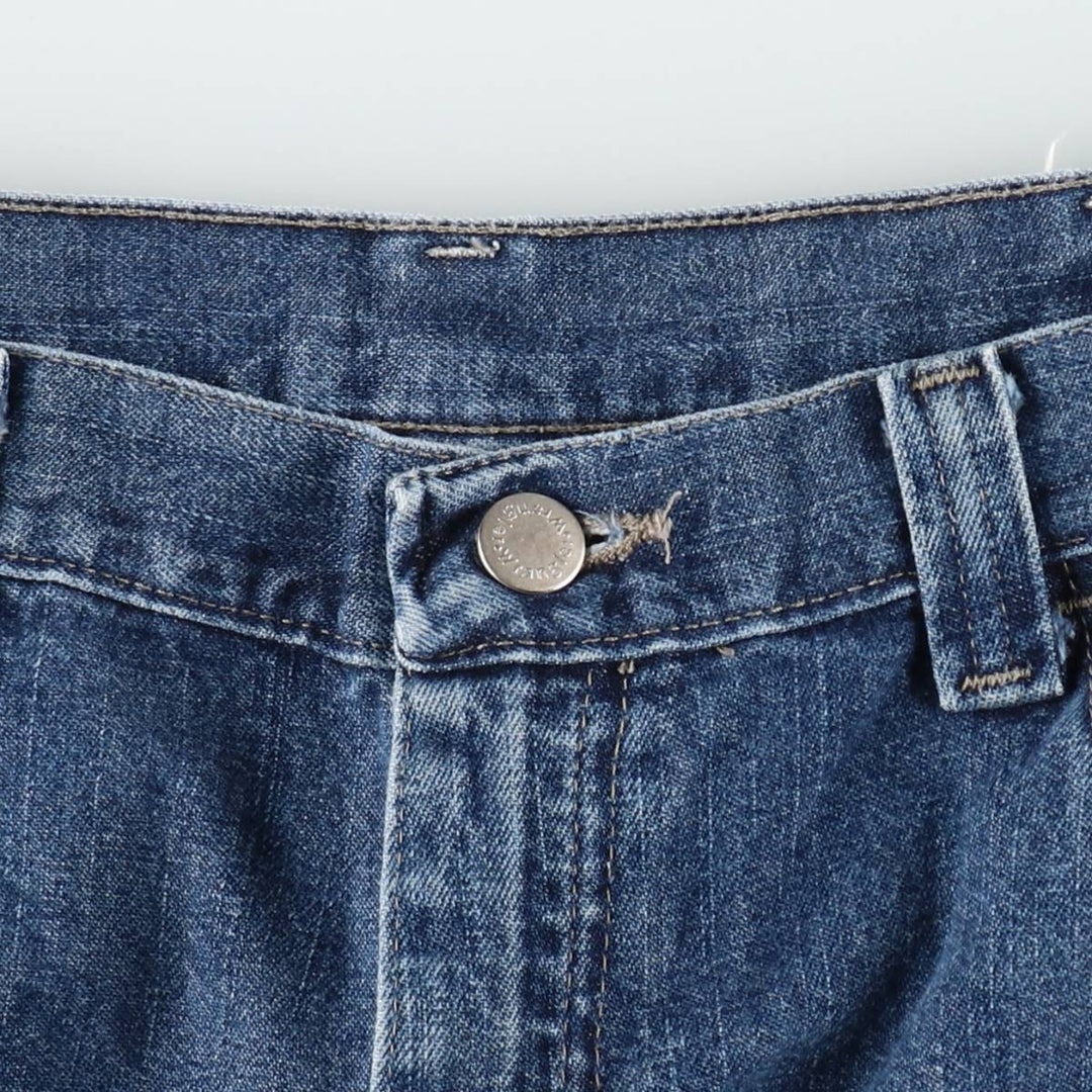 Wrangler denim painter shorts, men's size W37 (approx.) cotton blue type Vintage Second Hand