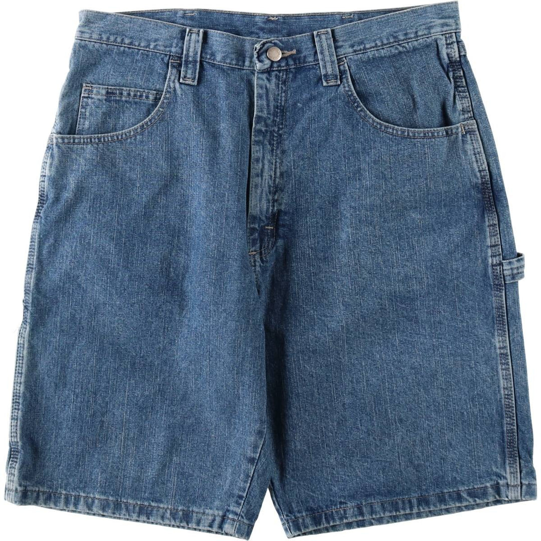 Wrangler Carpenter Denim Painter Shorts (Men's W35 equivalent) cotton blue type Vintage Second Hand