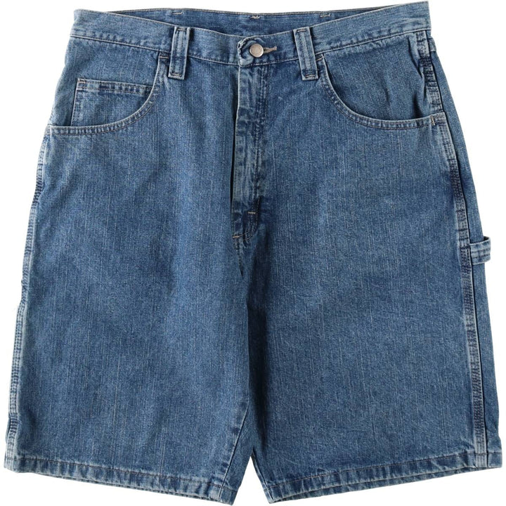 Wrangler Carpenter Denim Painter Shorts (Men's W35 equivalent) cotton blue type Vintage Second Hand