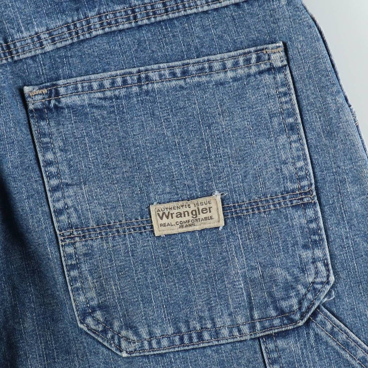 Wrangler Carpenter Denim Painter Shorts (Men's W35 equivalent) cotton blue type Vintage Second Hand