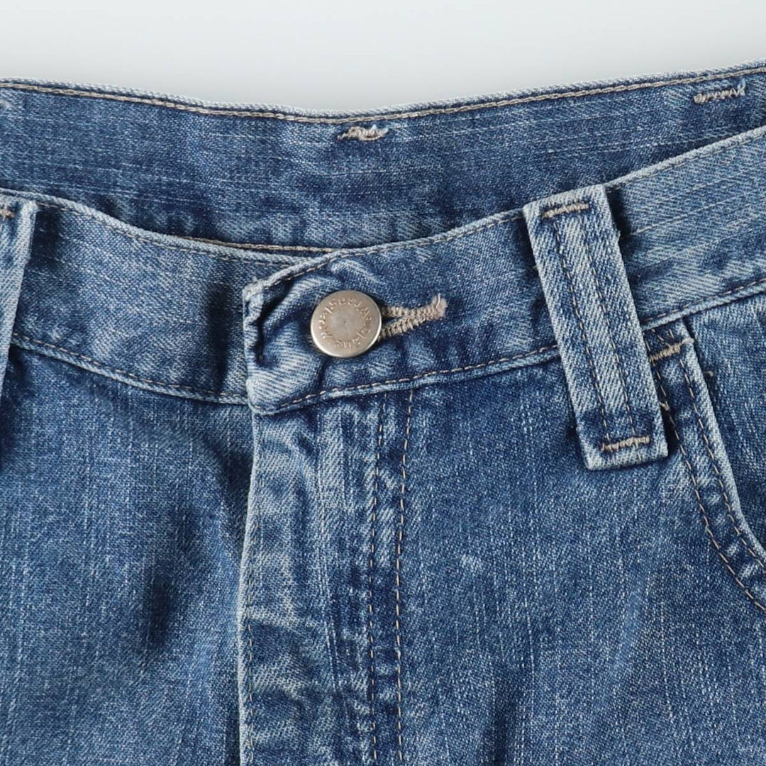 Wrangler Carpenter Denim Painter Shorts (Men's W35 equivalent) cotton blue type Vintage Second Hand