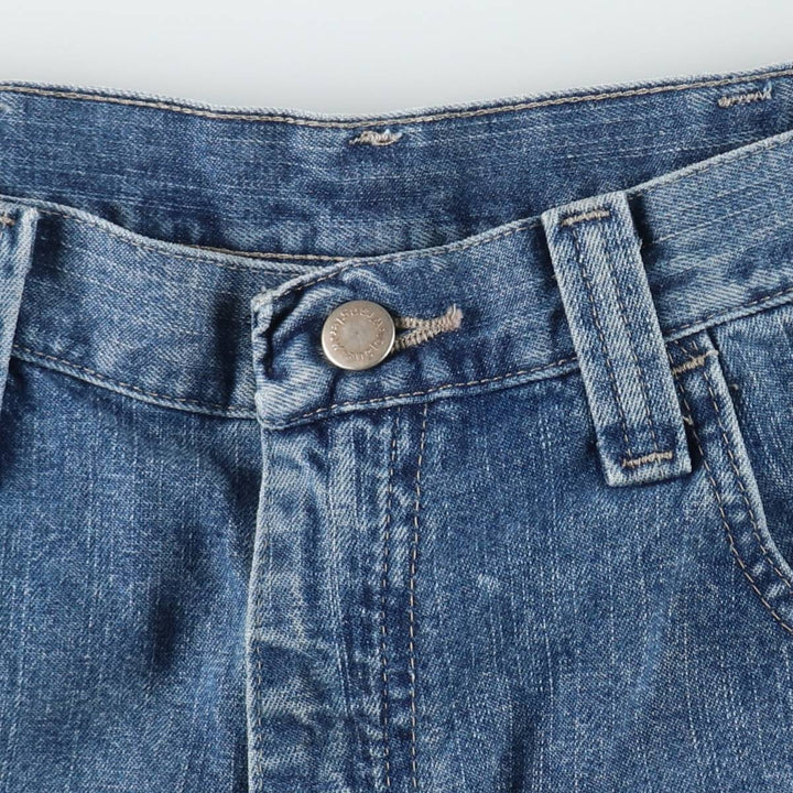 Wrangler Carpenter Denim Painter Shorts (Men's W35 equivalent) cotton blue type Vintage Second Hand